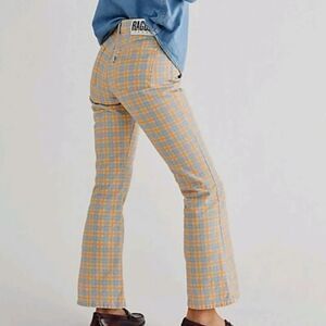 The Ragged Priest Prevail Jeans Checkerboard Wide Leg Size 24